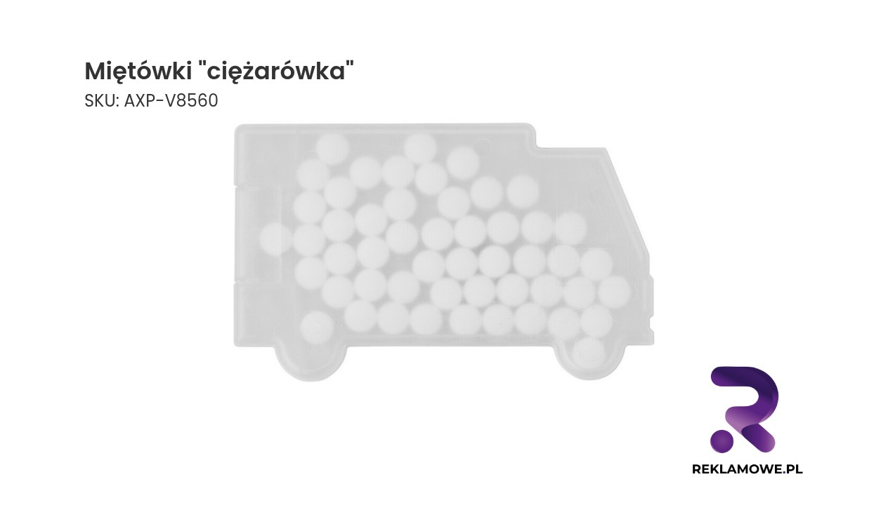 Miętówki w kształcie ciężarówki