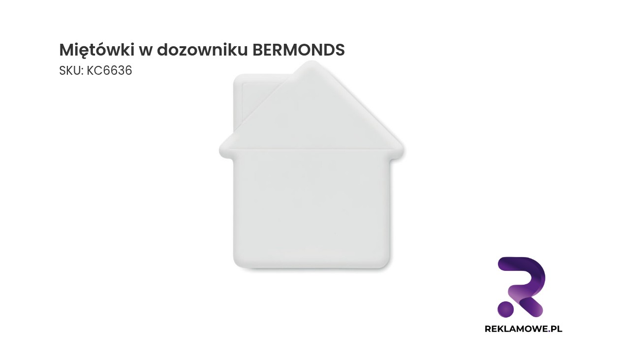 Miętówki w dozowniku BERMONDS Miętówki w przezroczystym dozowniku marki Bermonds